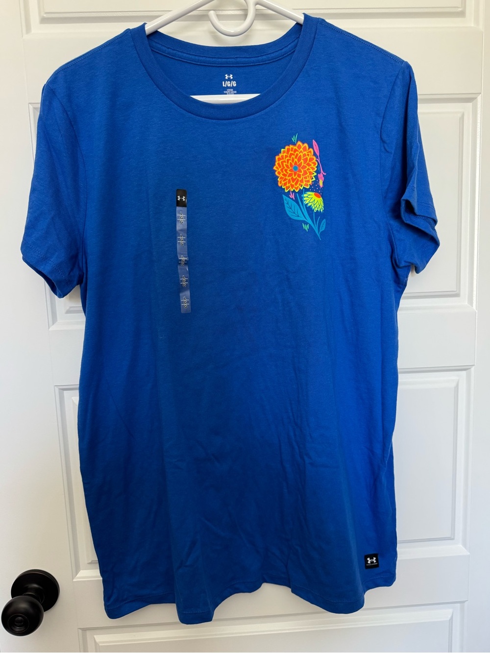 NWT Under Armour Artist Series Latino Alliance T-Shirt, Blue, Size Large